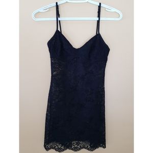 Wilfred Black Lace Sheer Chemise Slip